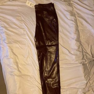 Zara Faux Leather Pants